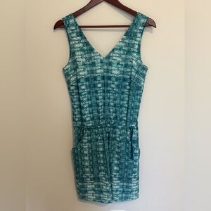 Toad & Co Women’s Mini Dress Sleeveless Lightweight Blue Small Pockets Summer